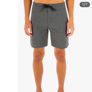 Hurley Phantom One & Only Heather Gray 18” Board Shorts Size 38 NEW